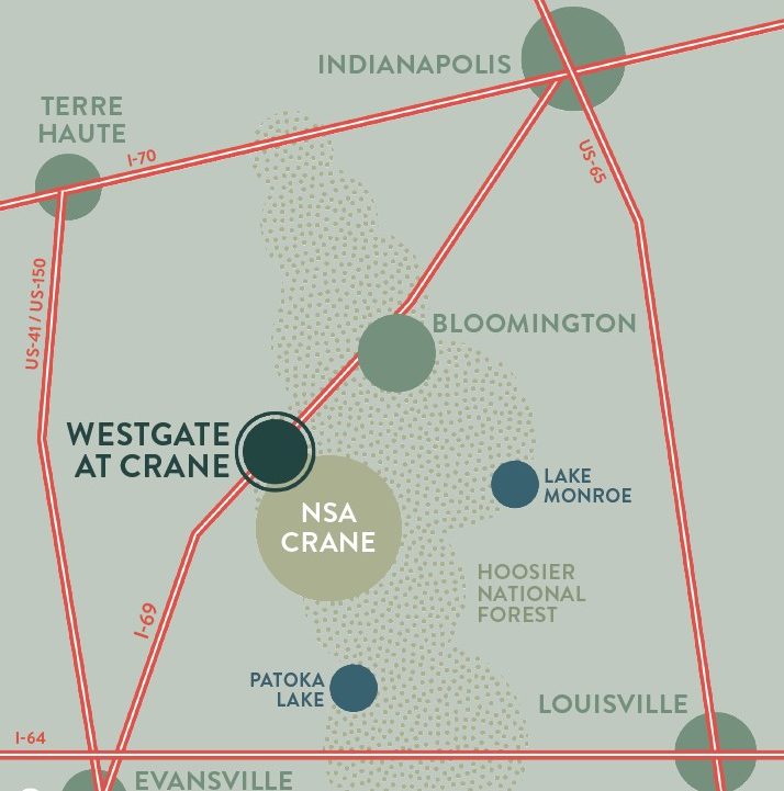 Map of WestGate and surrounding cities