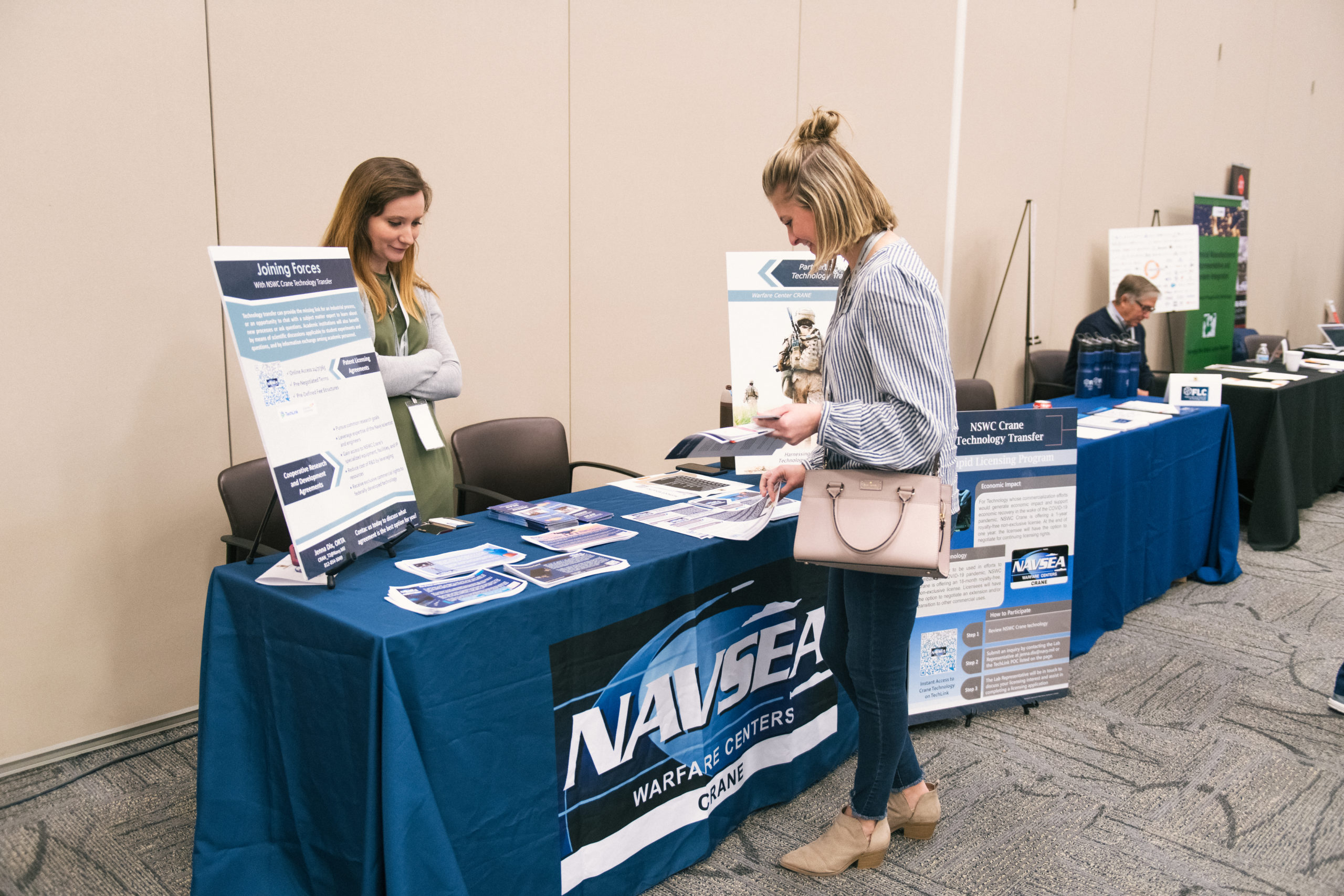 NavSea Crane booth at WestGate business fair